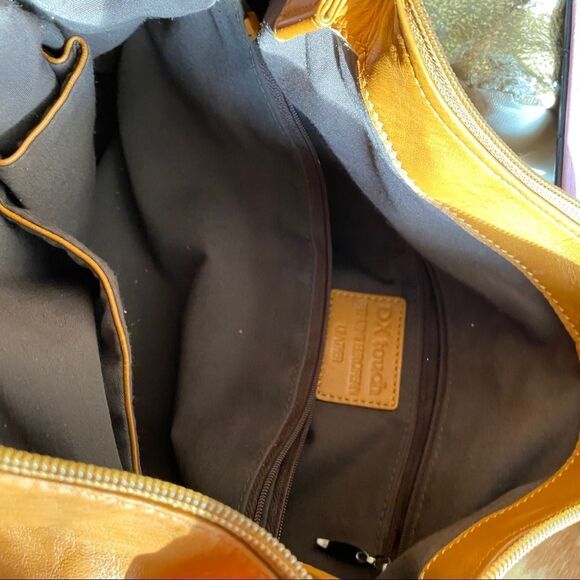 DX Touch camel leather Swarovski Crystals hobo bag - Picture 12 of 12